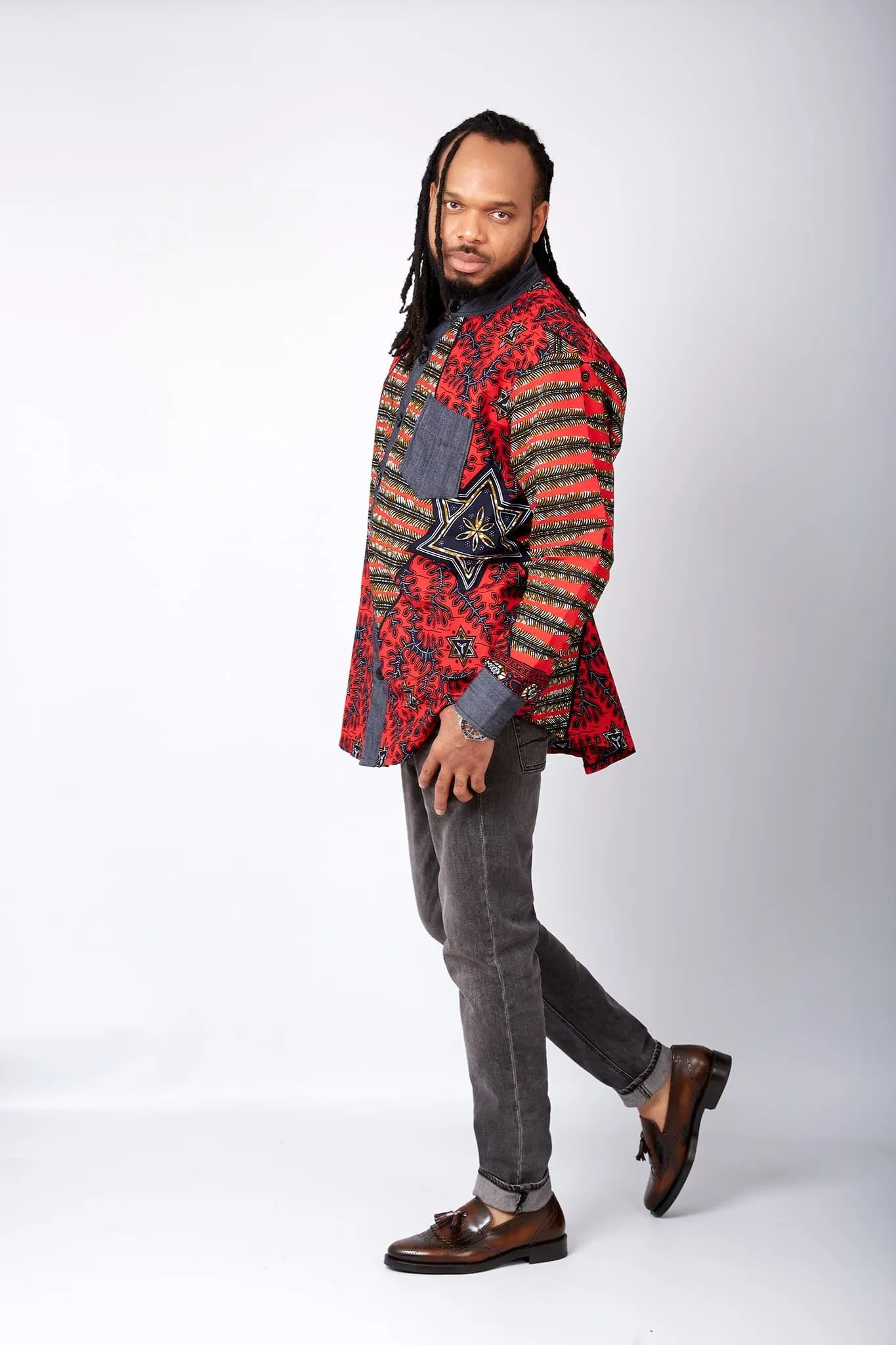 New in African Print Shirt for Men - Hugo