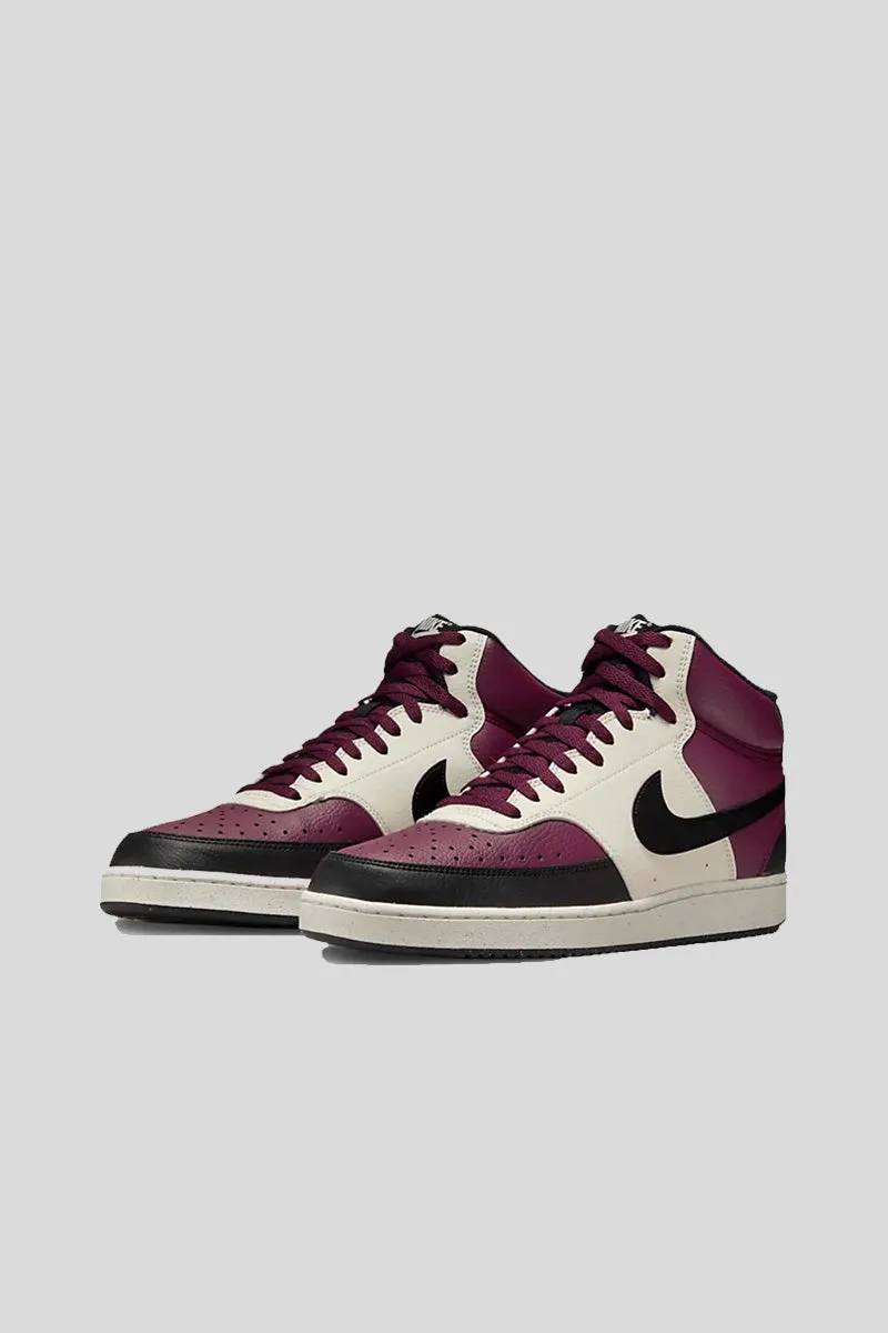 Nike Court Vision Mid Nn - Dark Beetroot Black Sail