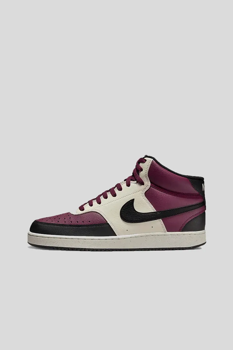 Nike Court Vision Mid Nn - Dark Beetroot Black Sail