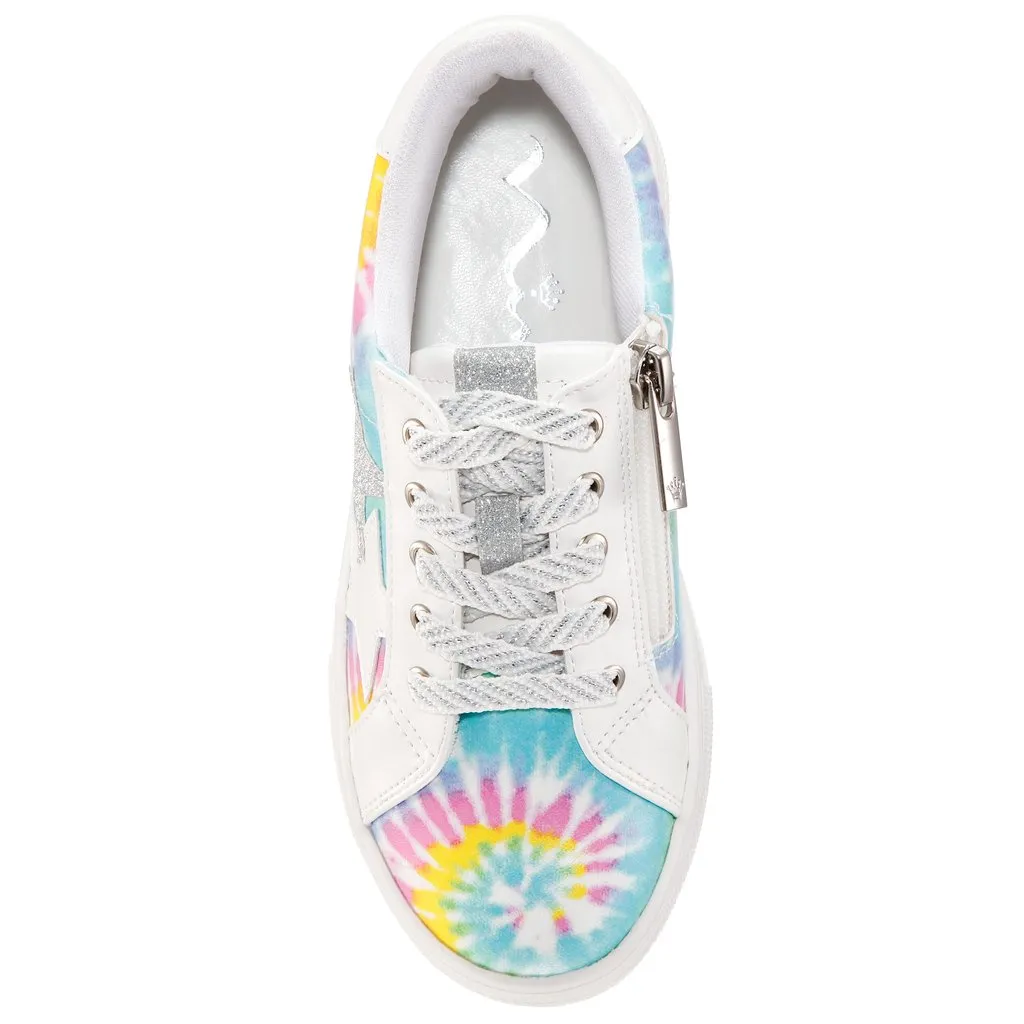 Nina Girls multi tie dye star lizzet sneaker