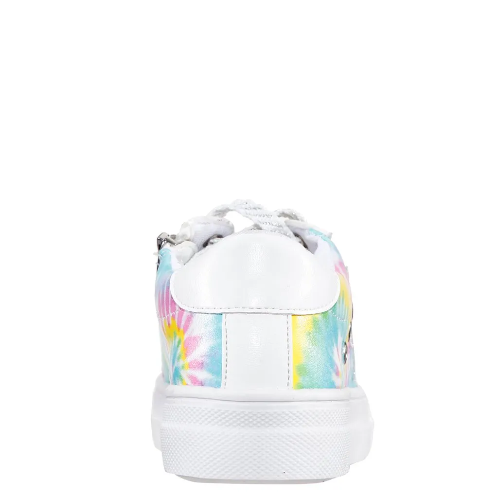 Nina Girls multi tie dye star lizzet sneaker