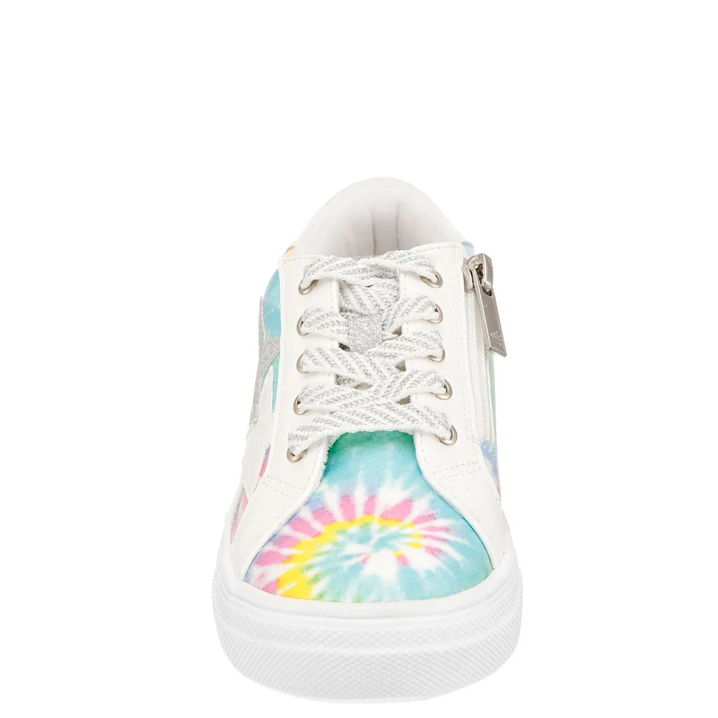 Nina Girls multi tie dye star lizzet sneaker