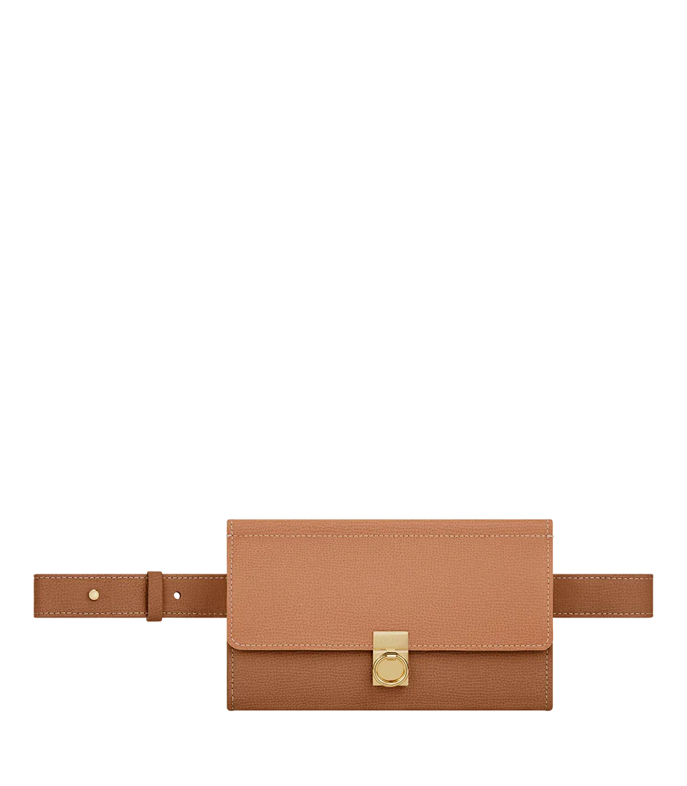 Numéro Sept Belt - Textured Duo Camel