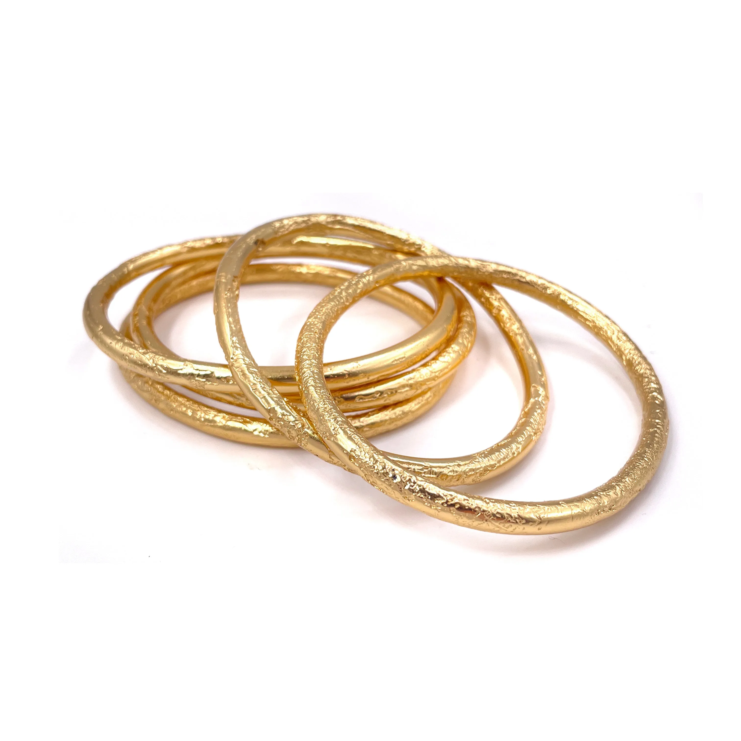 Odessa Hand Etched Oval Bangle