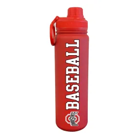 Ohio State Buckeyes 26oz Stainless Steel Baseball Bottle