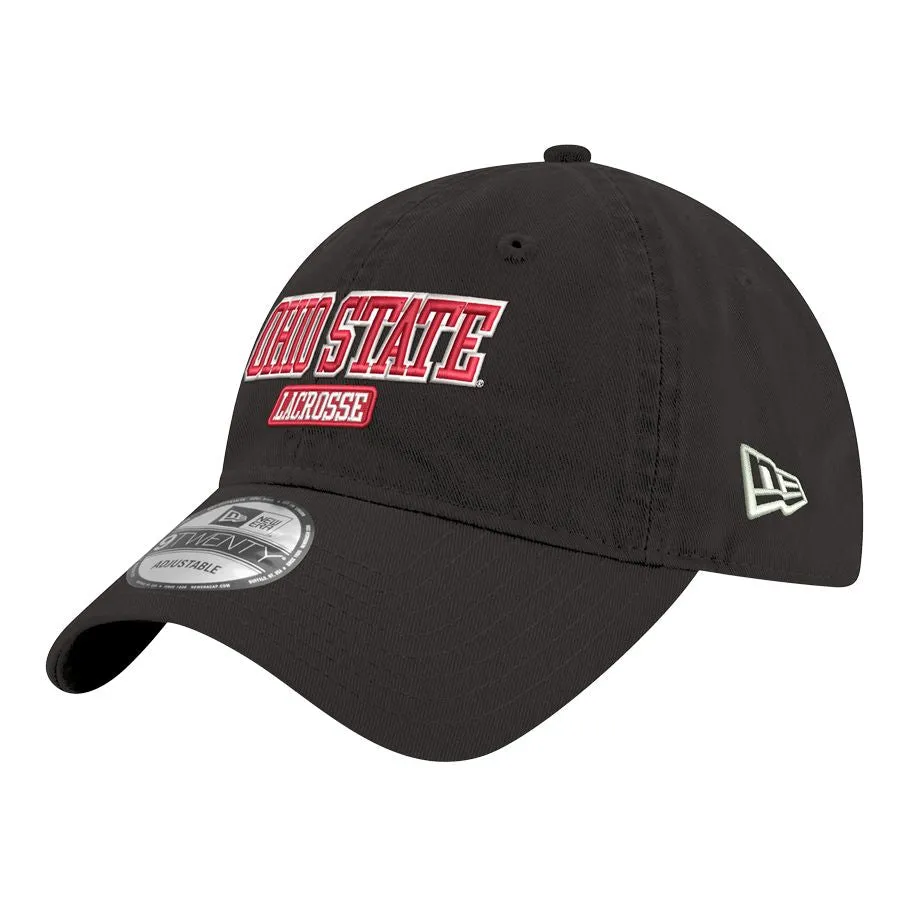 Ohio State Buckeyes Lacrosse Black Adjustable Hat