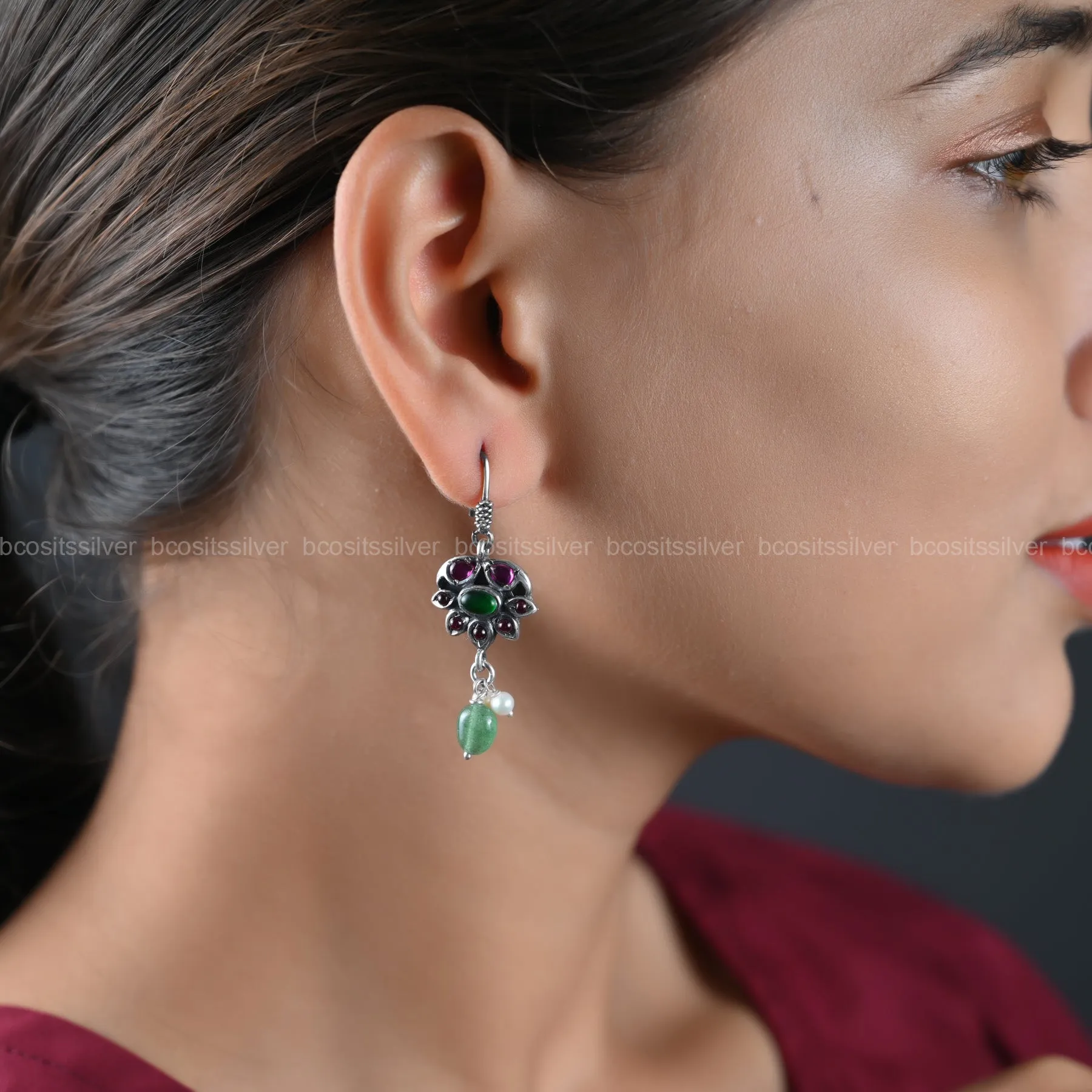 Oxidized Earring - 1108