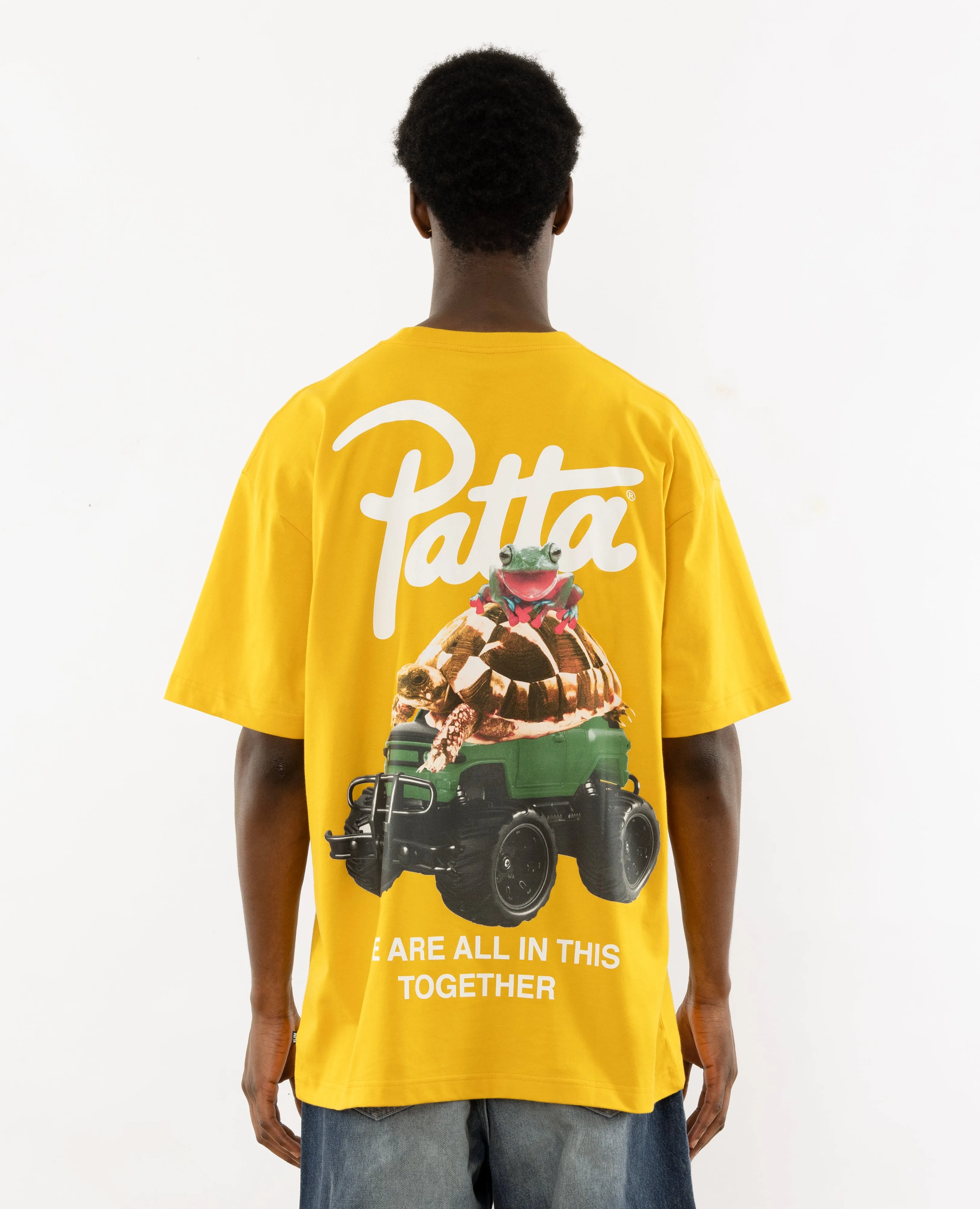 Patta Animal T-Shirt (Old Gold)