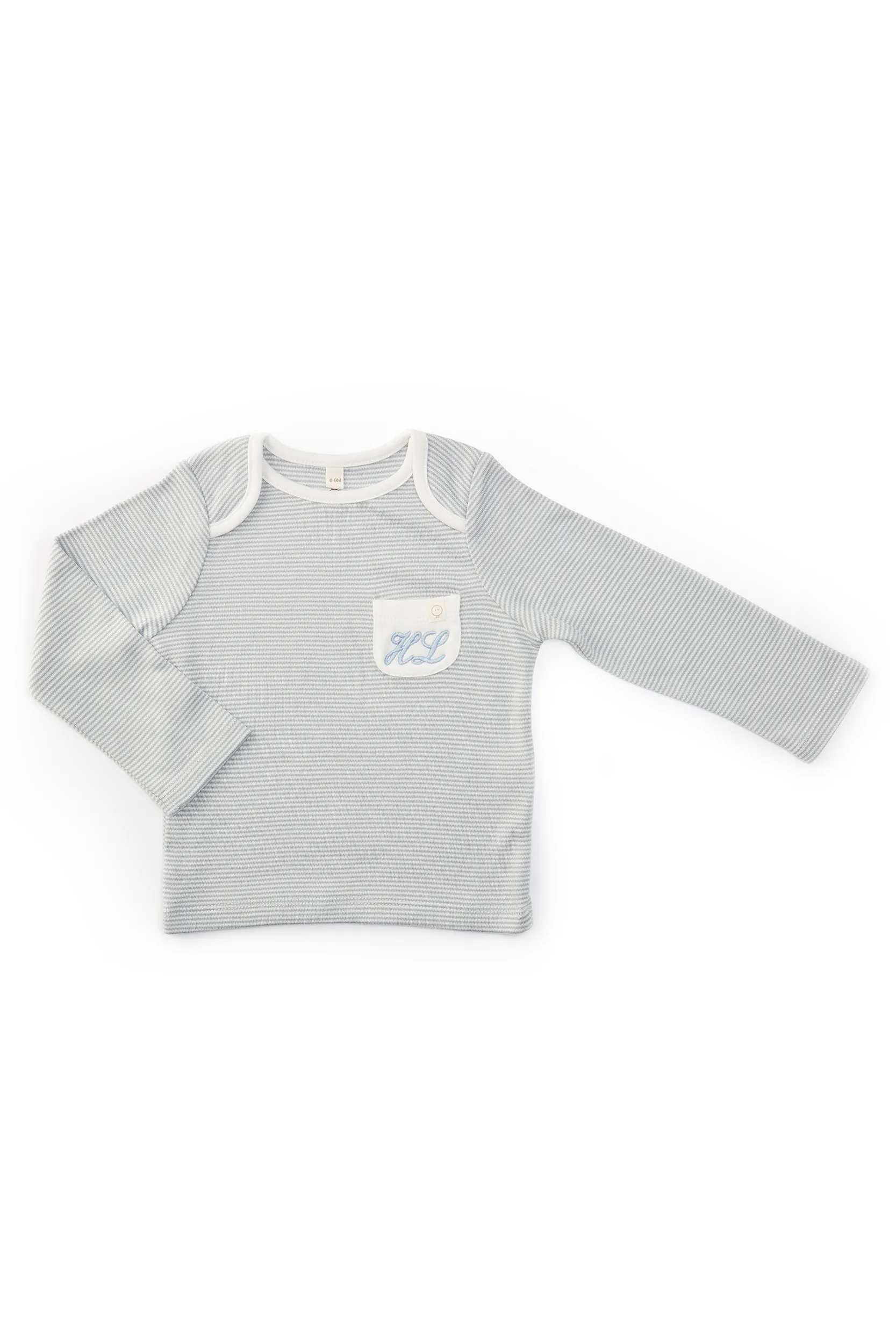 Personalised Baby Mori T-Shirt, Yoga Trouser & Cardigan Gift Set - Blue