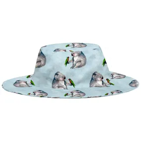 PREORDER Koala & Lorikeet Beach Hat (Ships w/c 16th Sept)