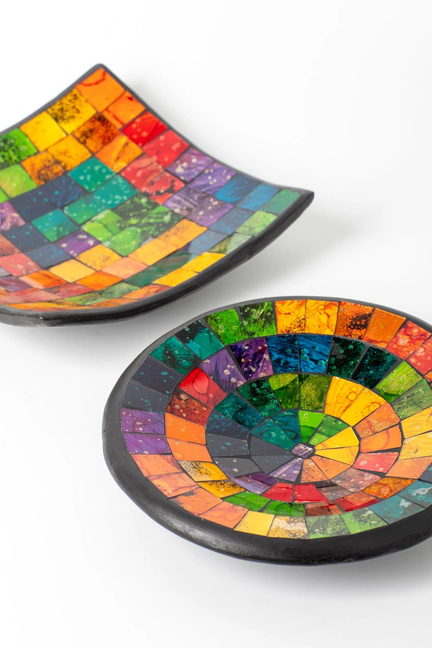 Rainbow Mosaic Bowl