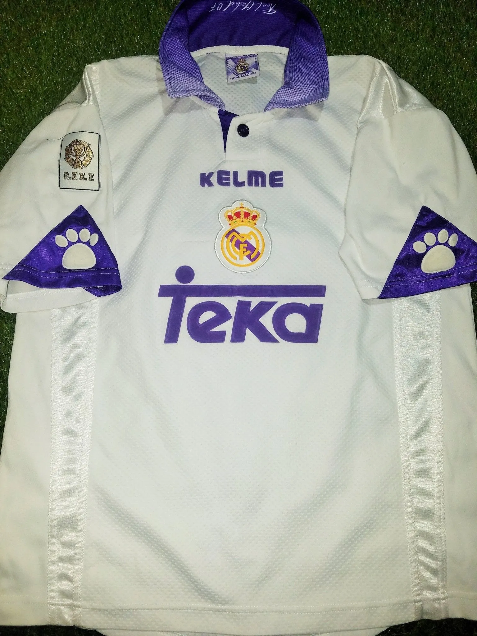 Raul Real Madrid Kelme 1997 1998 Jersey Camiseta Trikot Shirt M