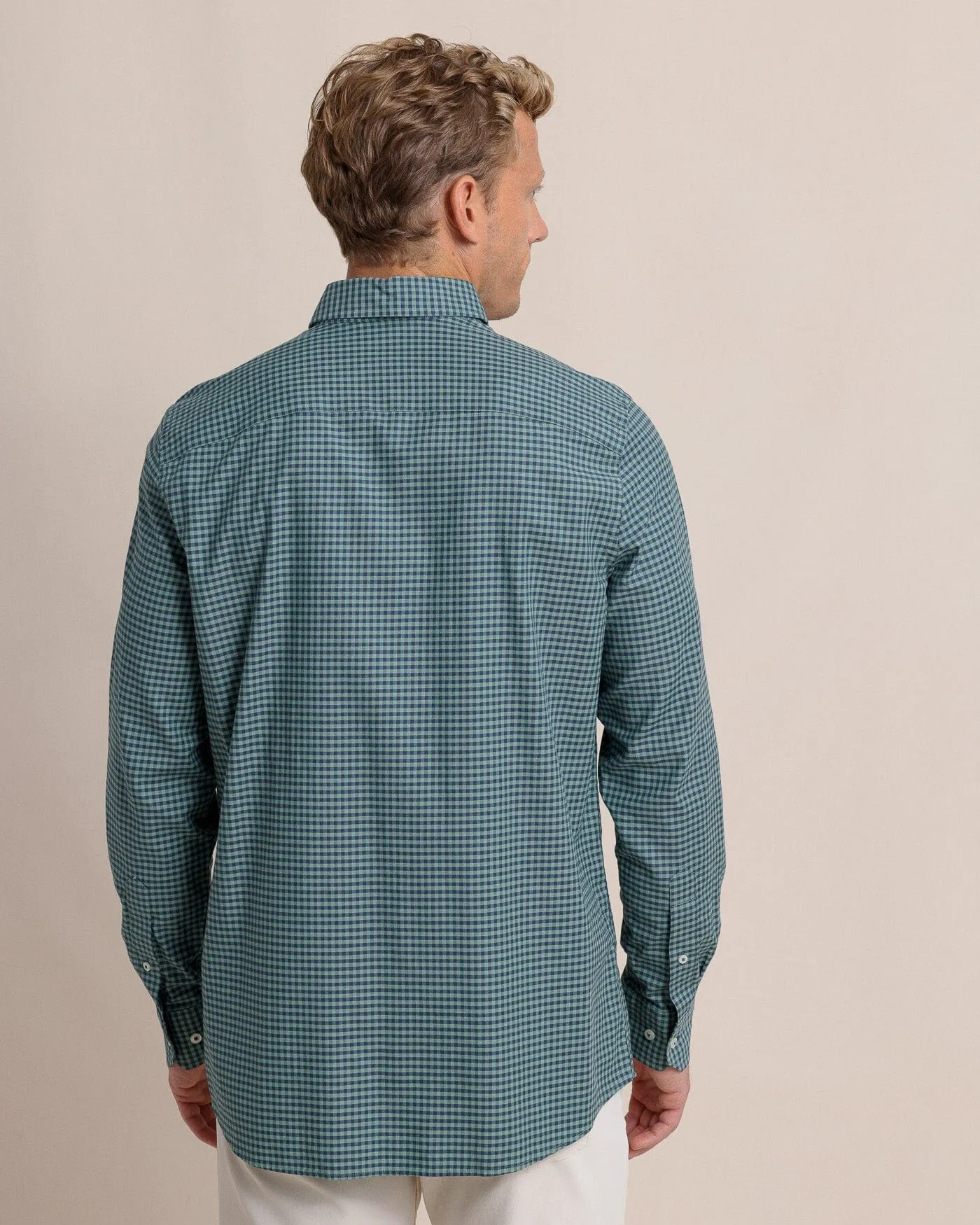 Shemwood Plaid Skipjack Long Sleeve Sport Shirt