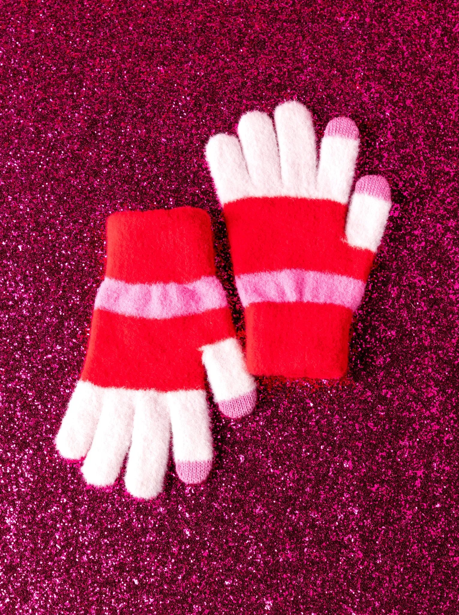 Shiraleah Hollis Touchscreen Gloves, Red