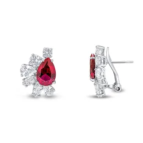 Siobhan Earrings (Ruby)