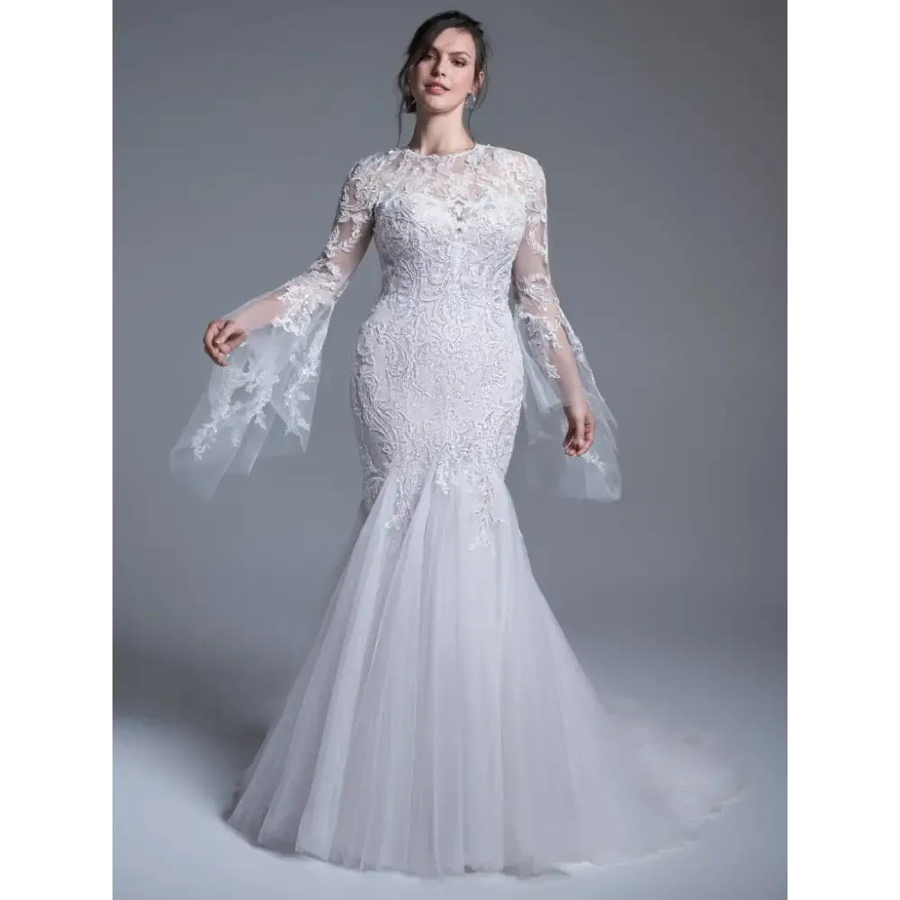 Sottero and Midgley Shane Detachable Bell Sleeves