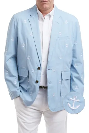 Spinnaker Blazer Blue Grotto with Anchors