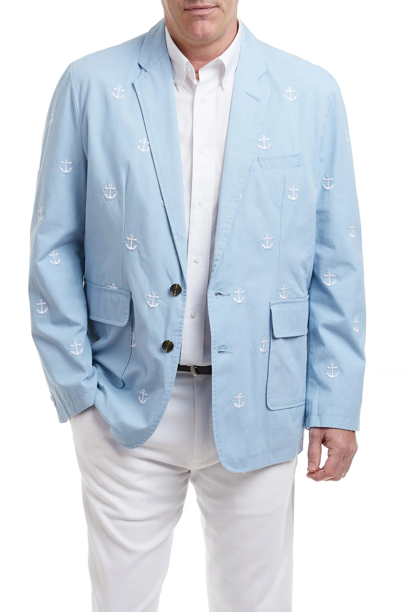 Spinnaker Blazer Blue Grotto with Anchors