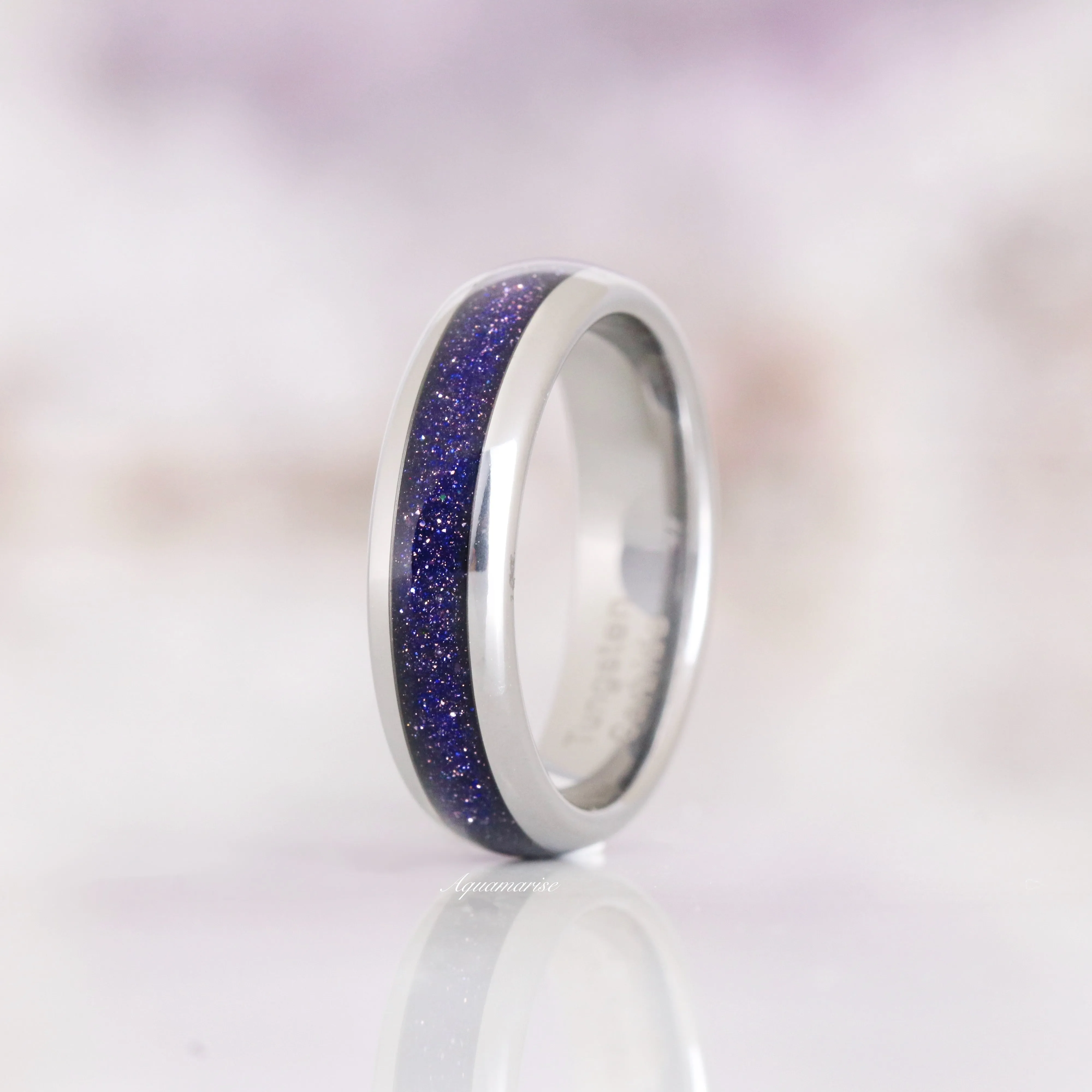 Starry Night Wedding Band- 6MM Tungsten