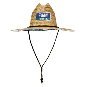 Straw Hat with Water Camo