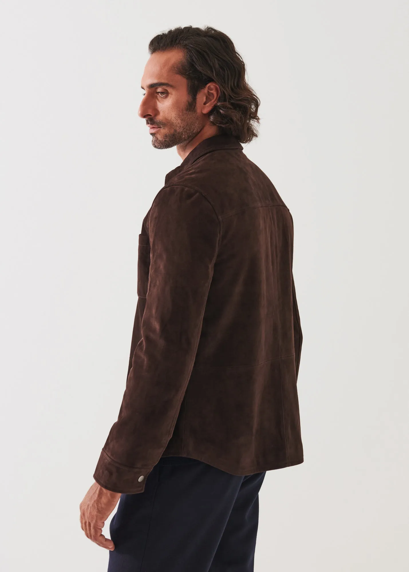 SUEDE SHIRT JACKET