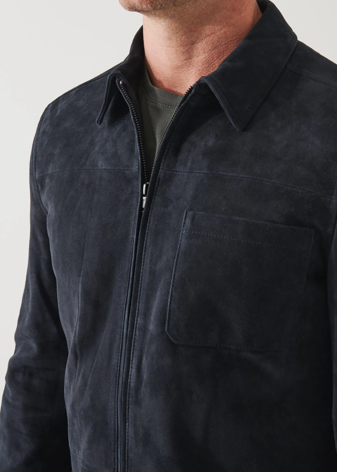 SUEDE SHIRT JACKET