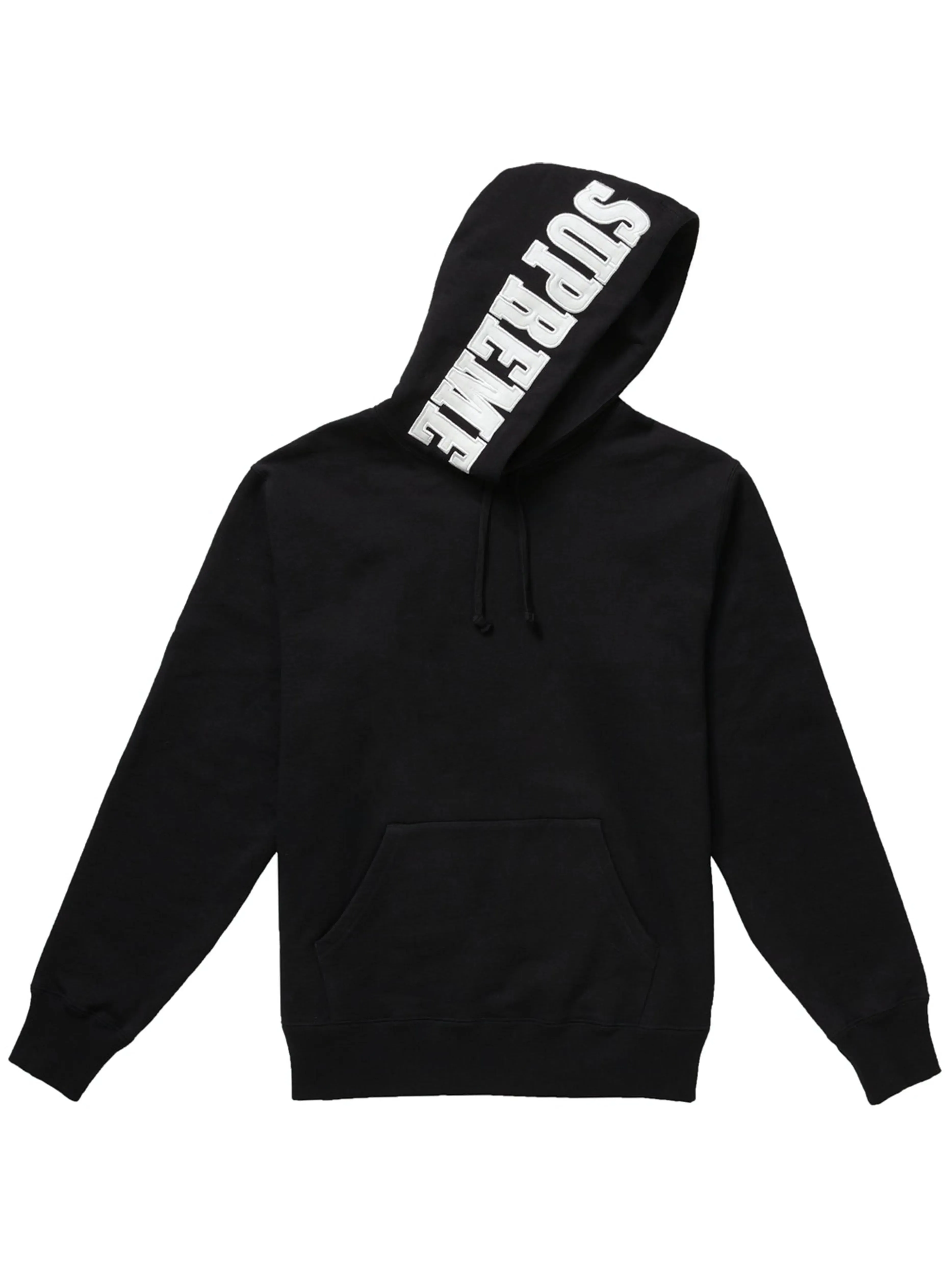 SUPREME MIRRORED LOGO HOODIE BLACK (FW19)