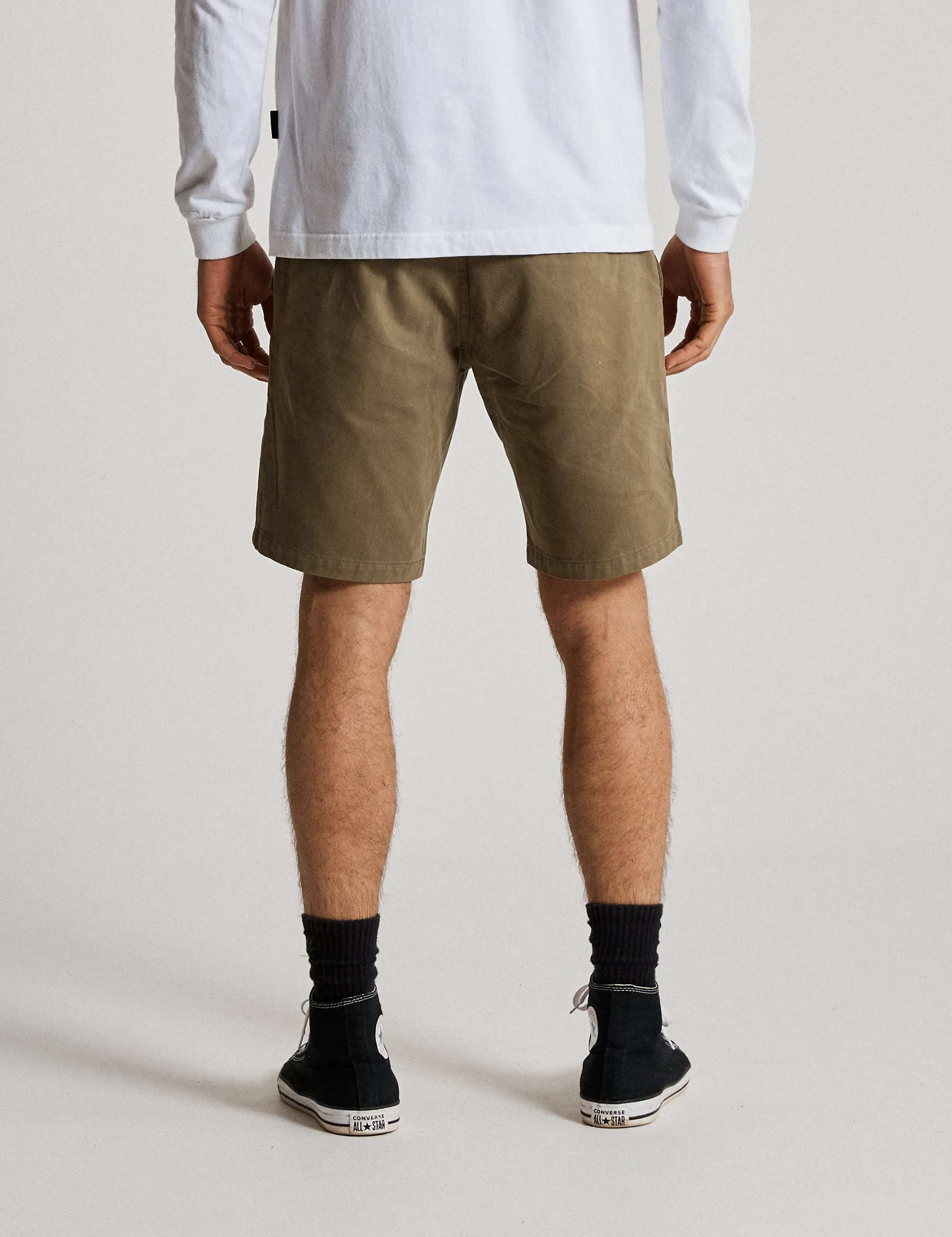 Taylor Stretch Chino Short - Army