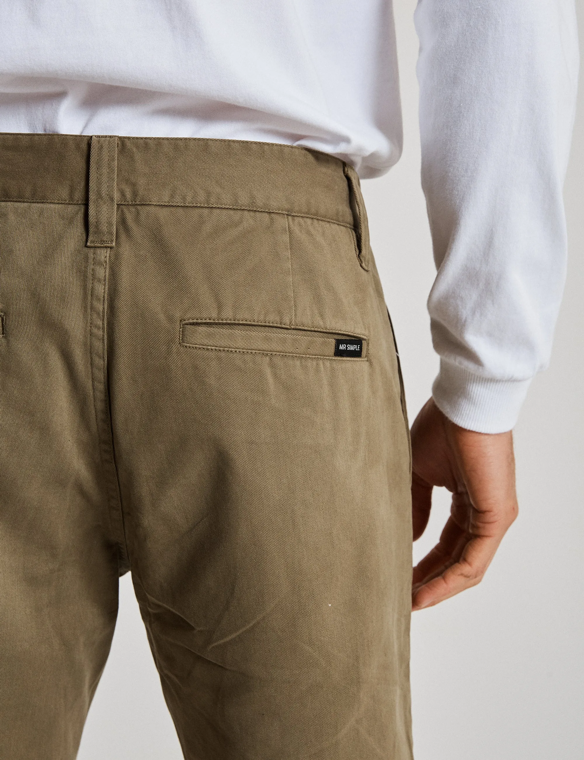 Taylor Stretch Chino Short - Army