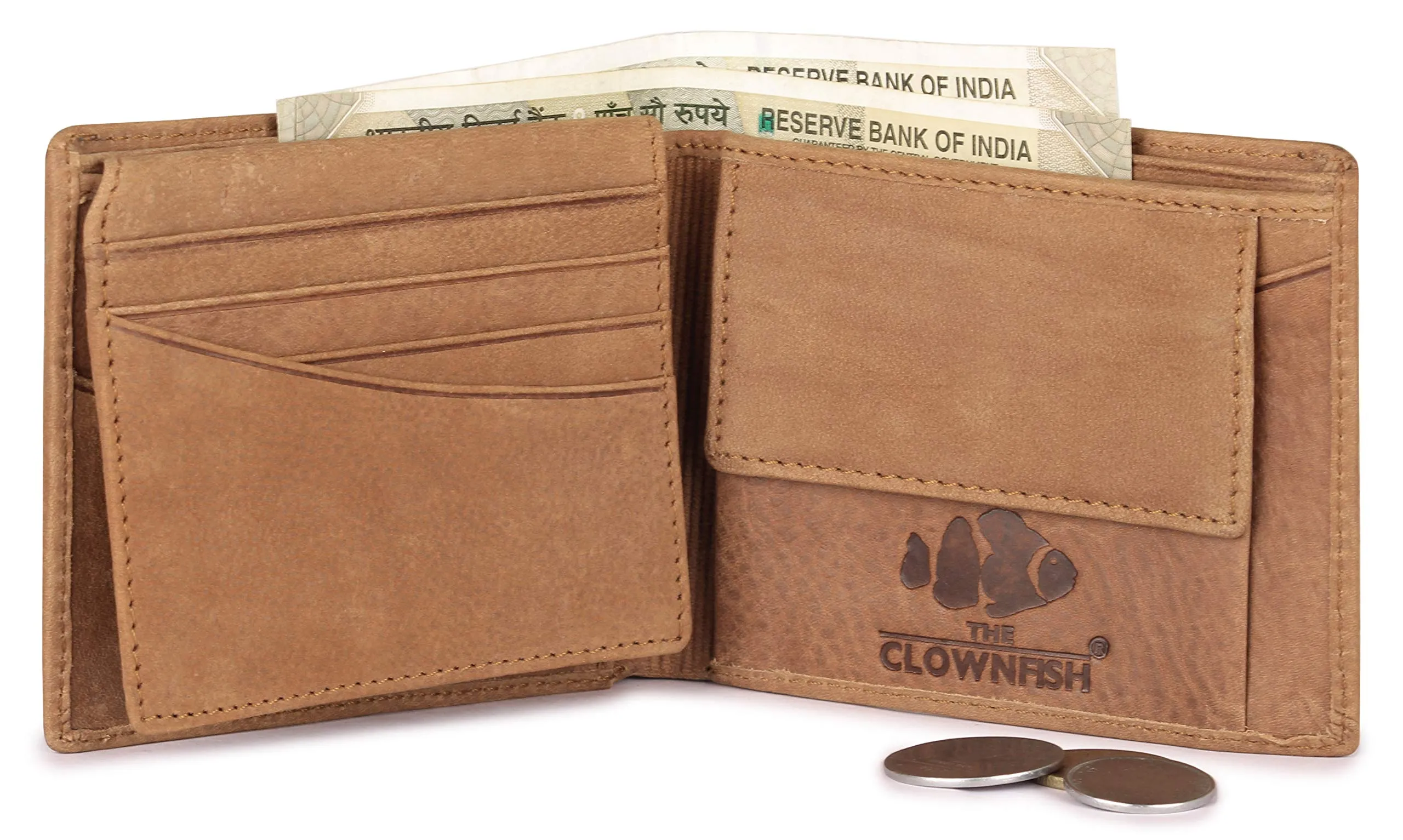 THE CLOWNFISH Brown Men's Wallet (TCFWGL-GTOBR6)