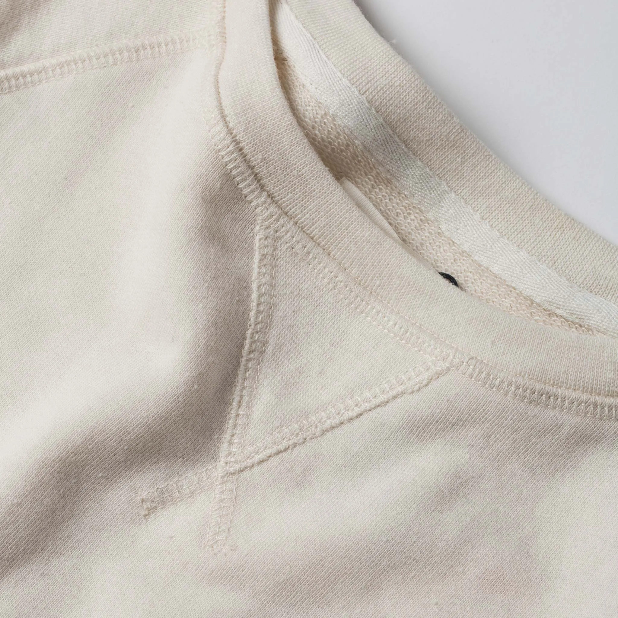 The Crewneck in Natural Donegal Terry