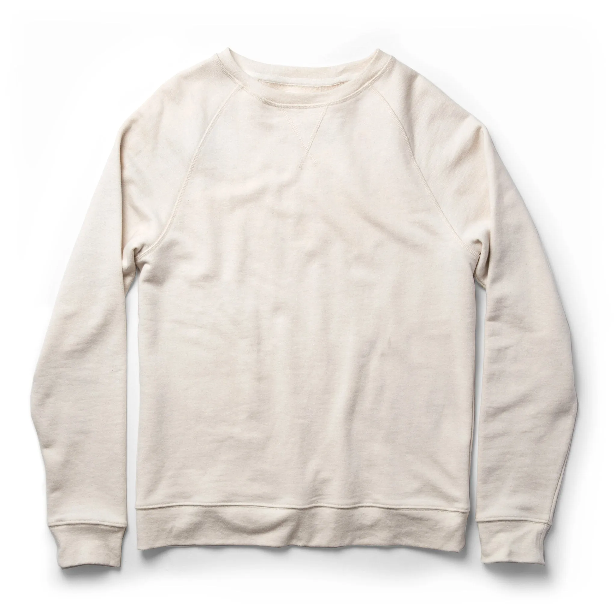 The Crewneck in Natural Donegal Terry