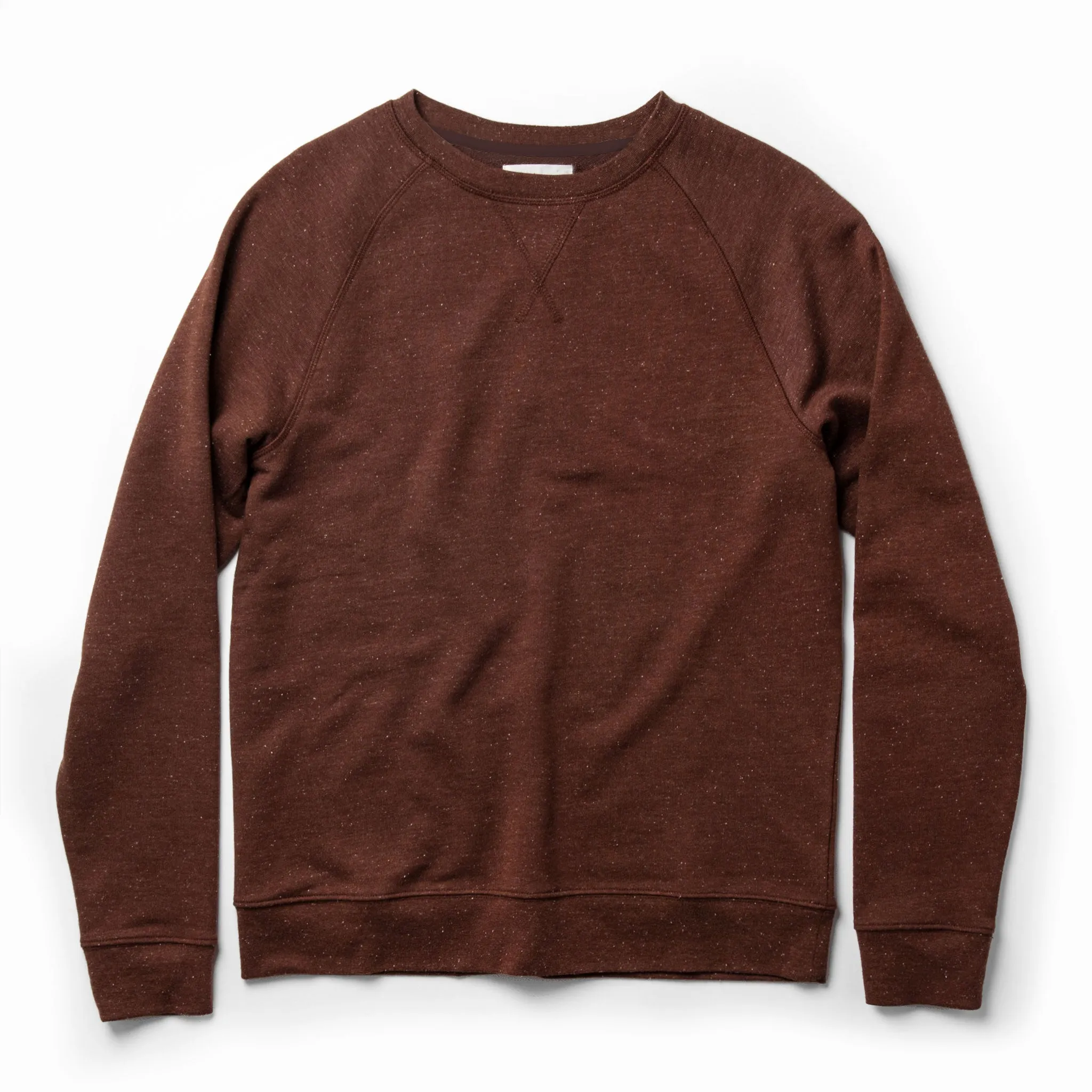 The Crewneck in Rust Donegal Terry