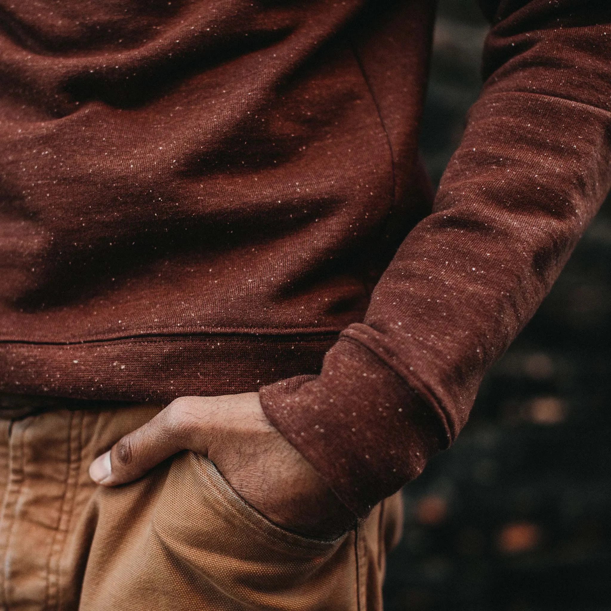 The Crewneck in Rust Donegal Terry