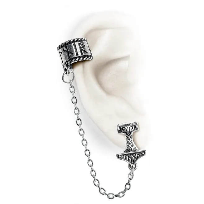 Thor's Hammer Ear Cuff