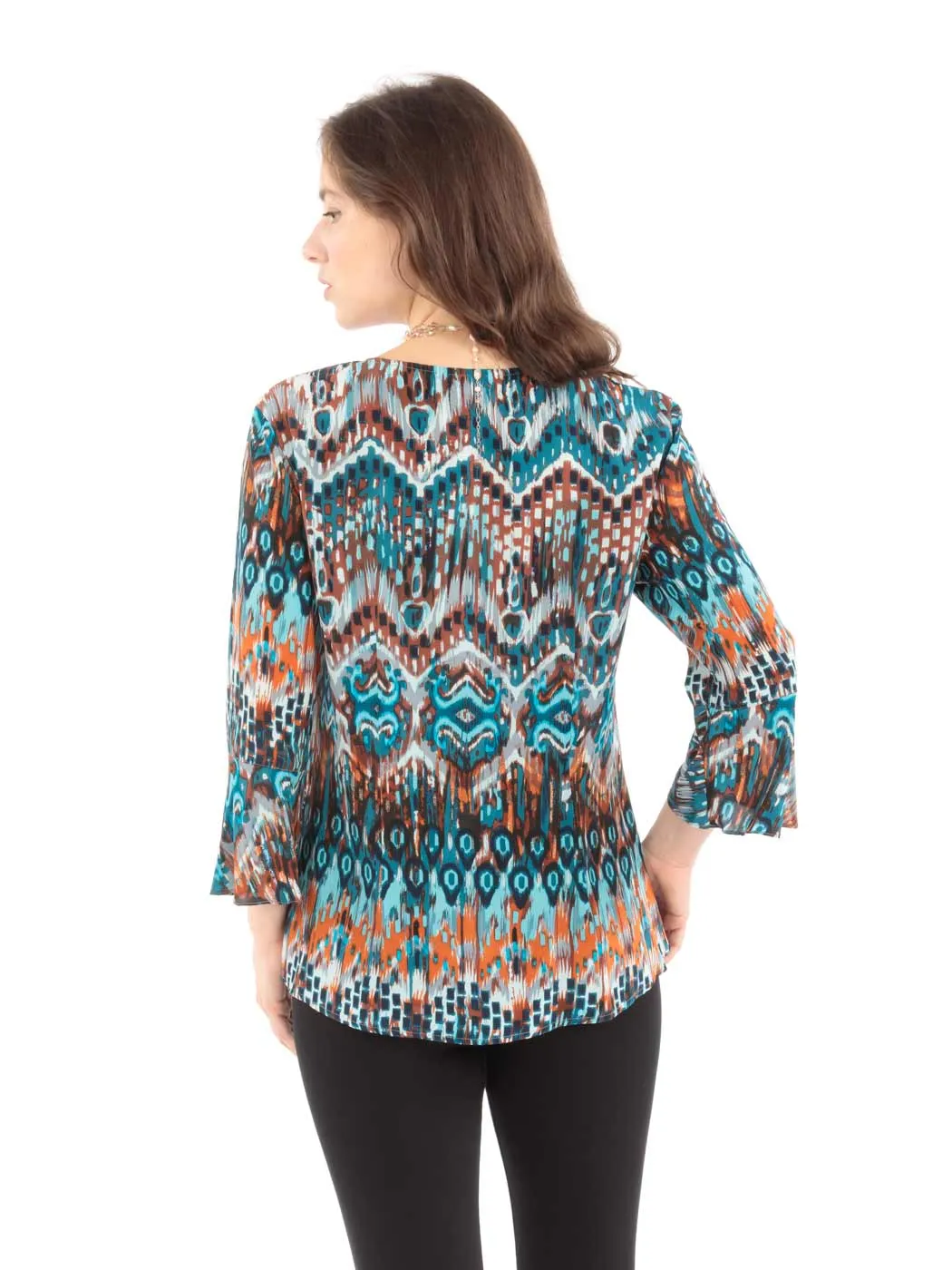 Tianello "Quito" Print  Washable Silk "Lisa" Blouse