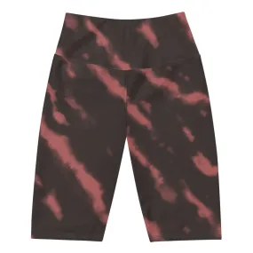 Tie Dye Biker Shorts- Red