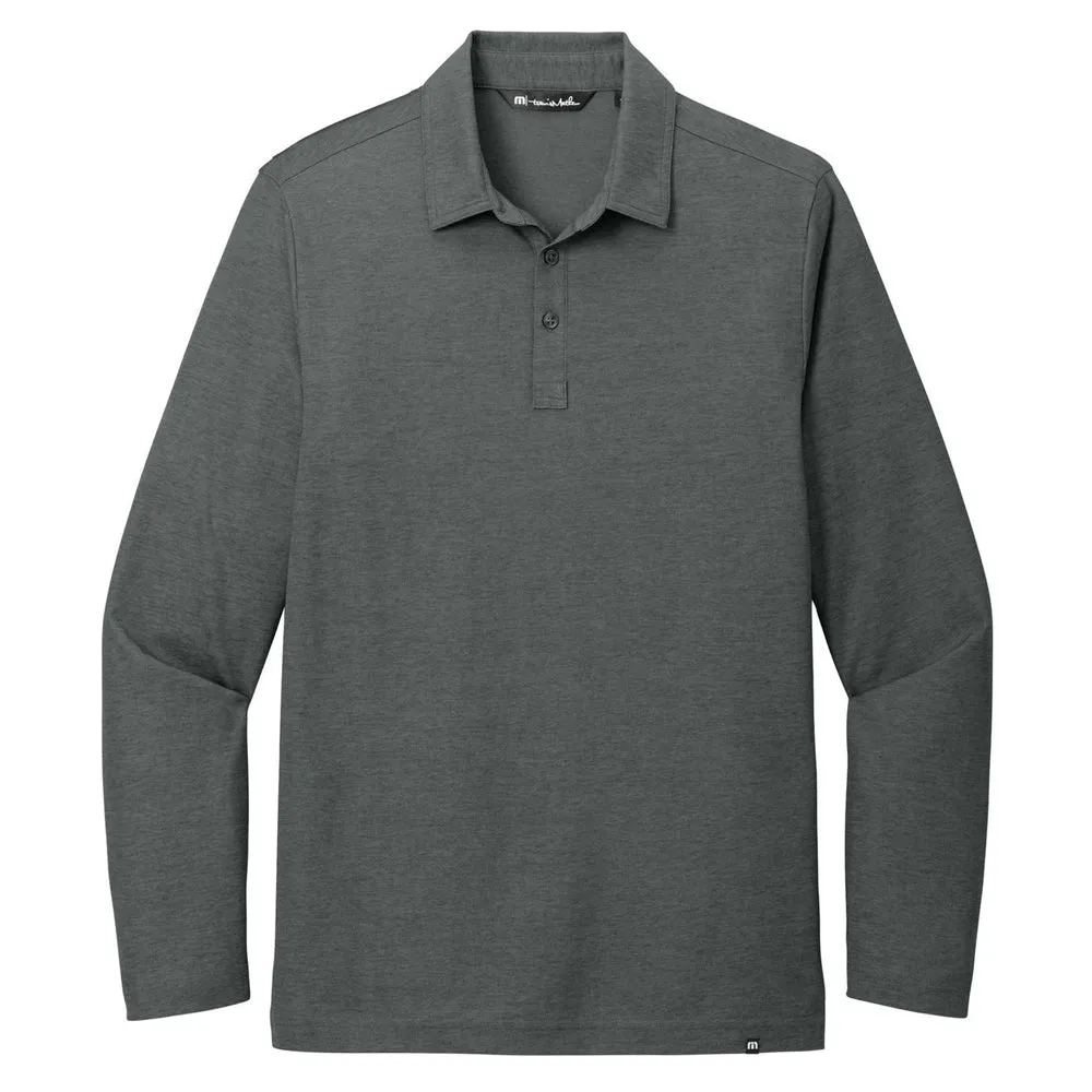 TravisMathew Oceanside Heather Long Sleeve Polo