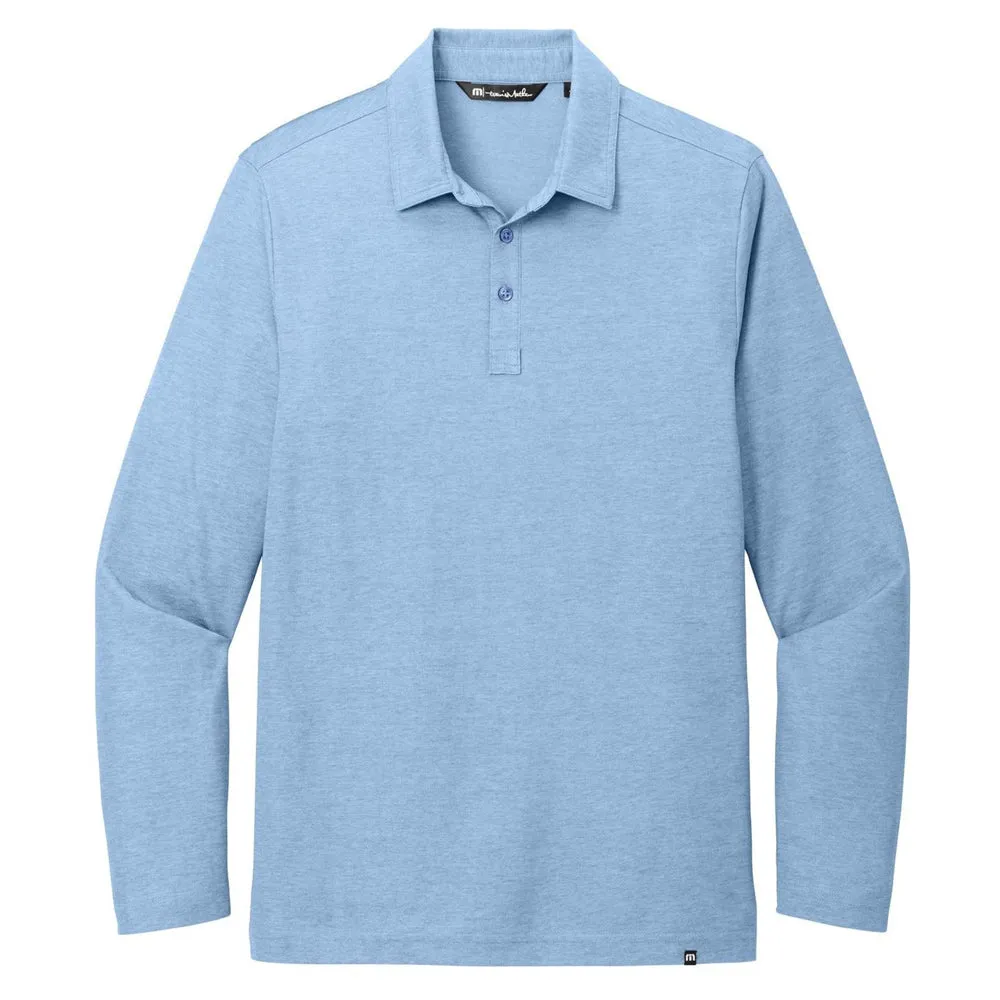 TravisMathew Oceanside Heather Long Sleeve Polo