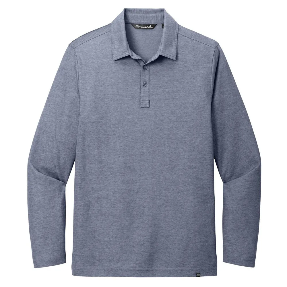 TravisMathew Oceanside Heather Long Sleeve Polo