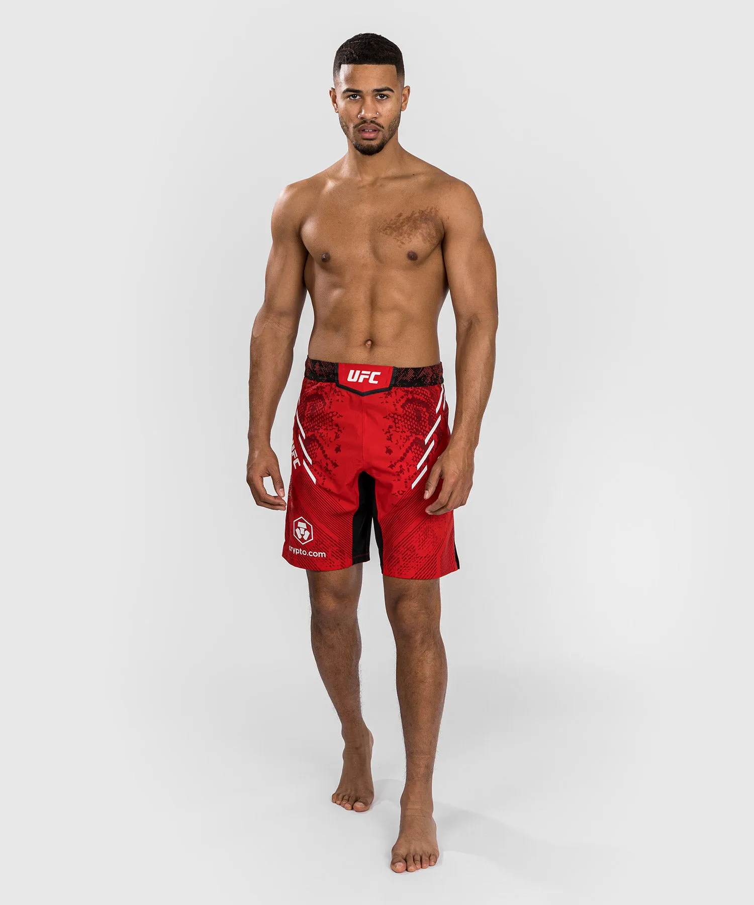 UFC Adrenaline by Venum Authentic Fight Night Men's Fight Short - Long Fit - Red