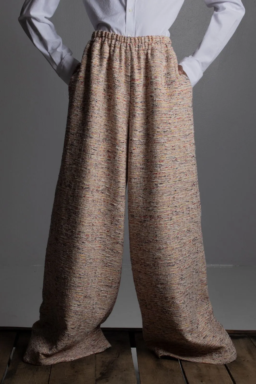 ultra wide trouser pollack tweed