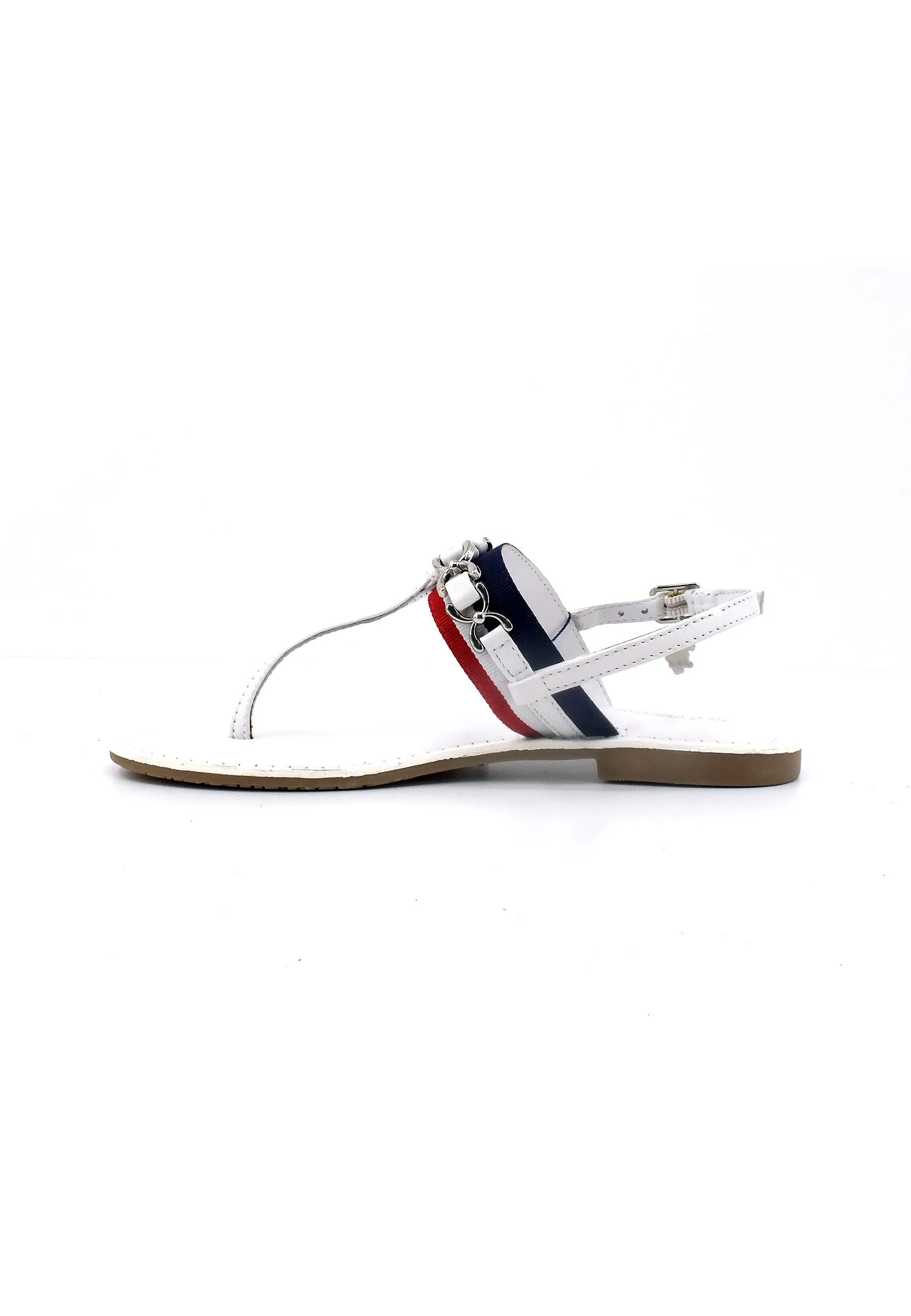 U.S. POLO ASSN. Sandalo Infradito Donna White Red LINDA002