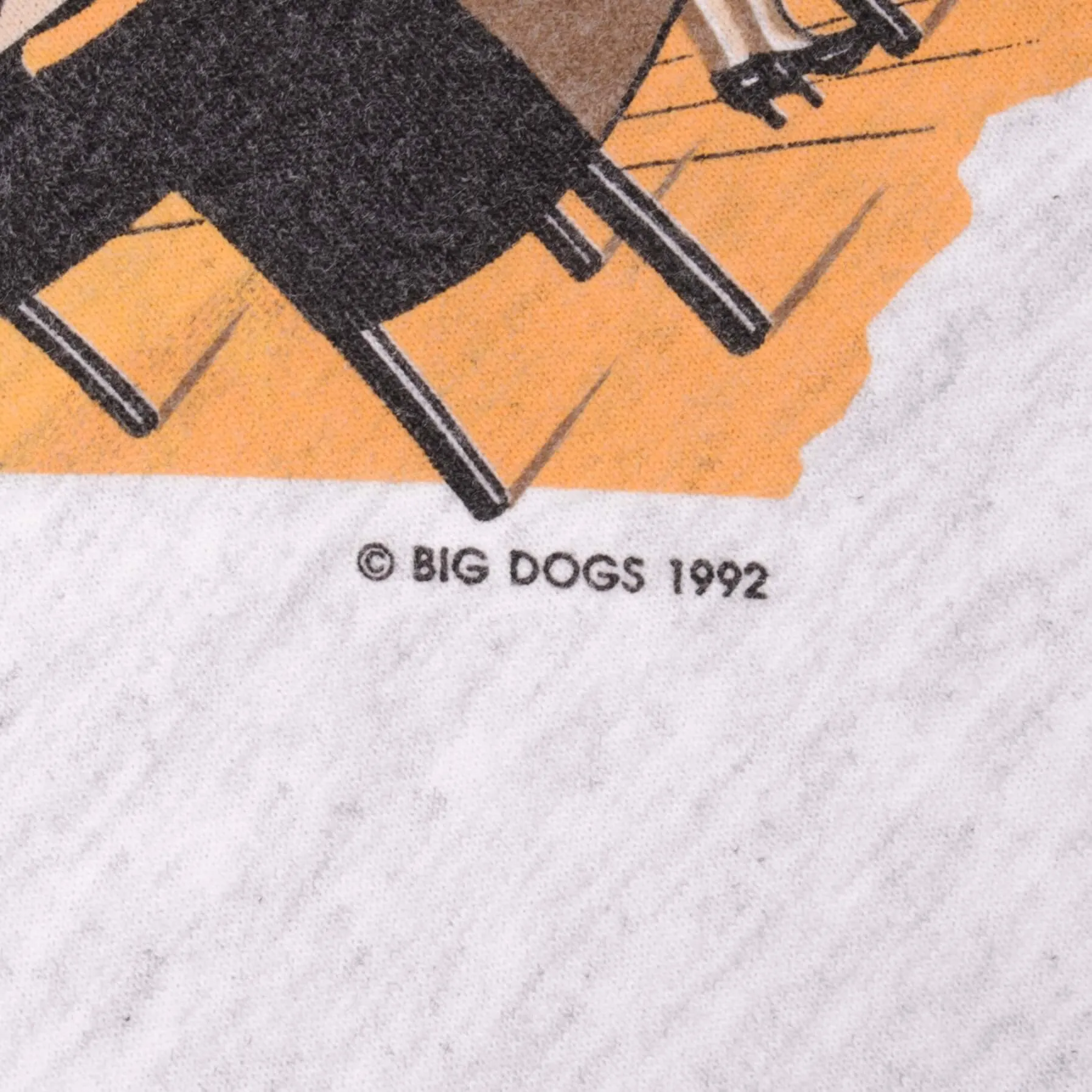 VINTAGE BIG DOGS TEE SHIRT 1992 SIZE XL