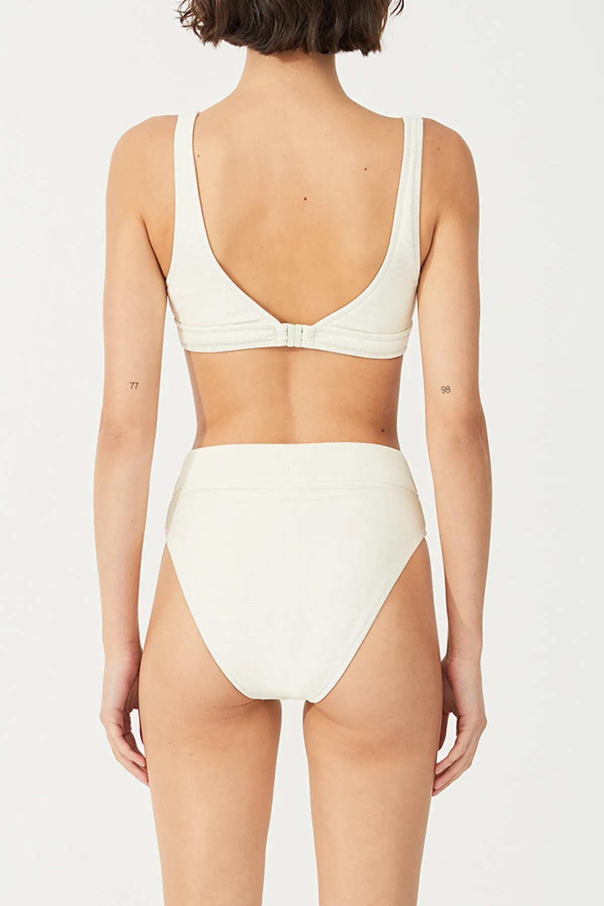 Waistband Bralette Top - Coconut