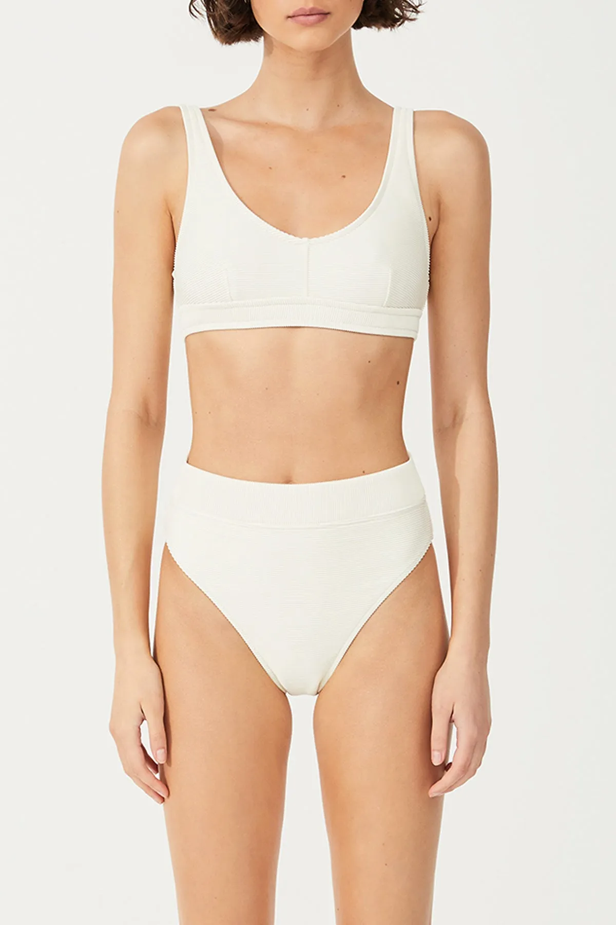 Waistband Bralette Top - Coconut