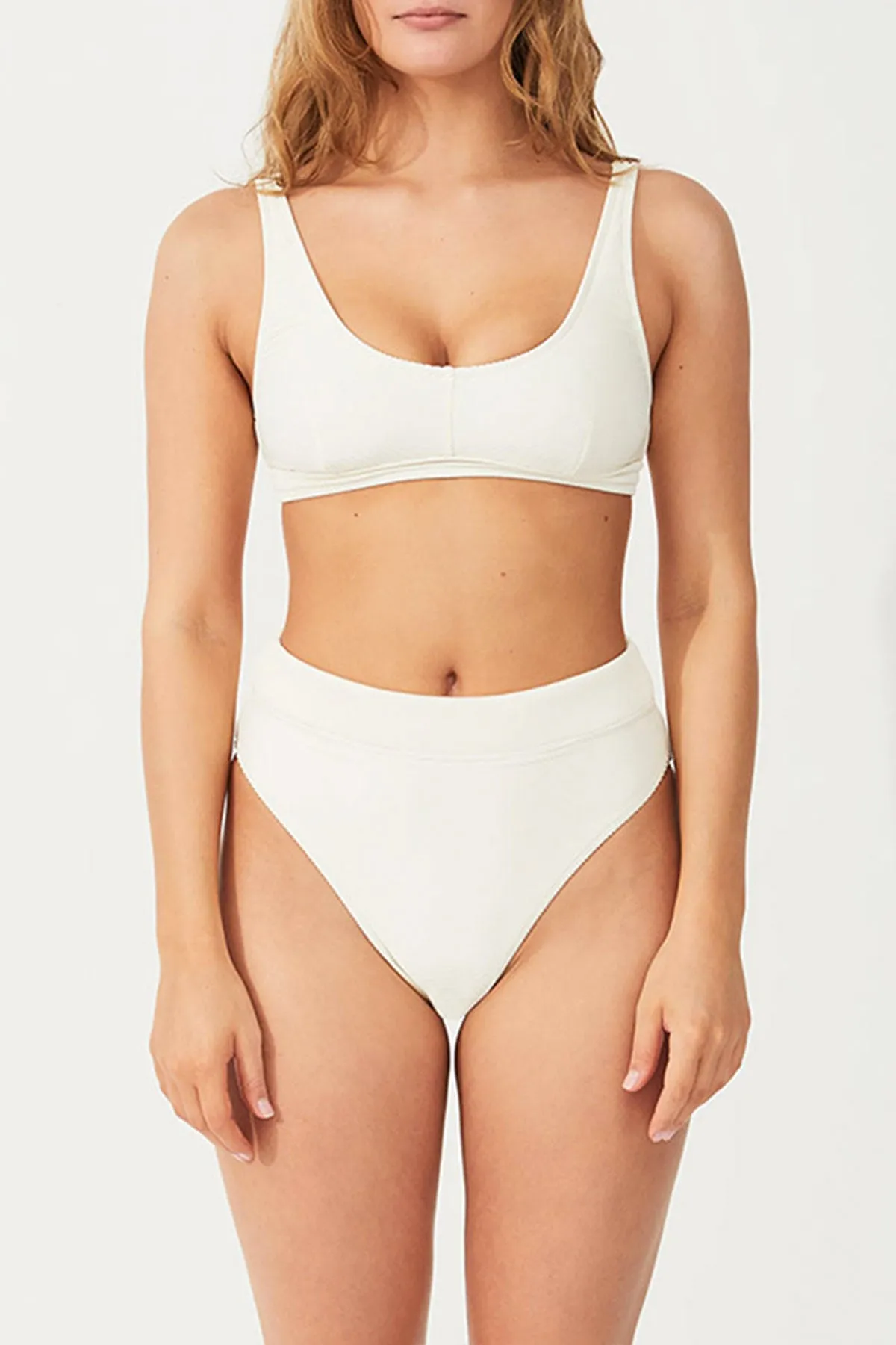 Waistband Bralette Top - Coconut