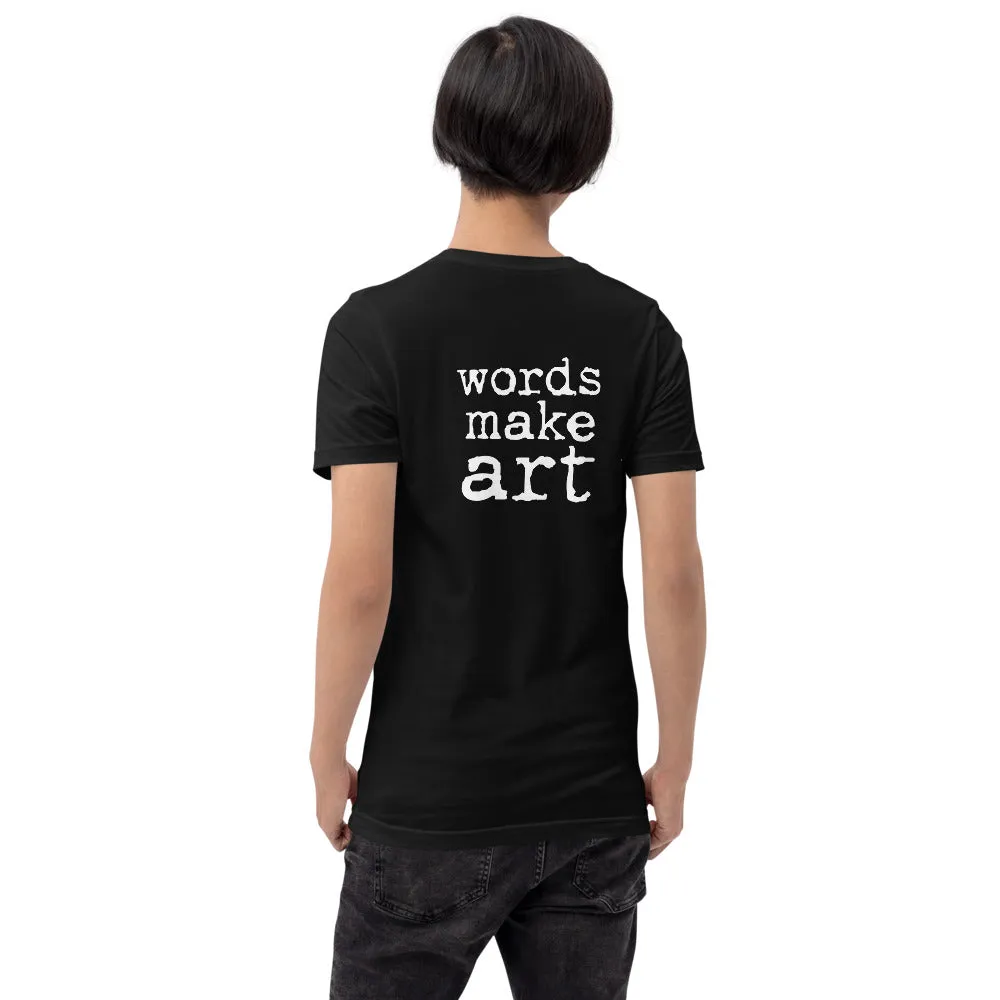 Words Make Art T-shirt - White