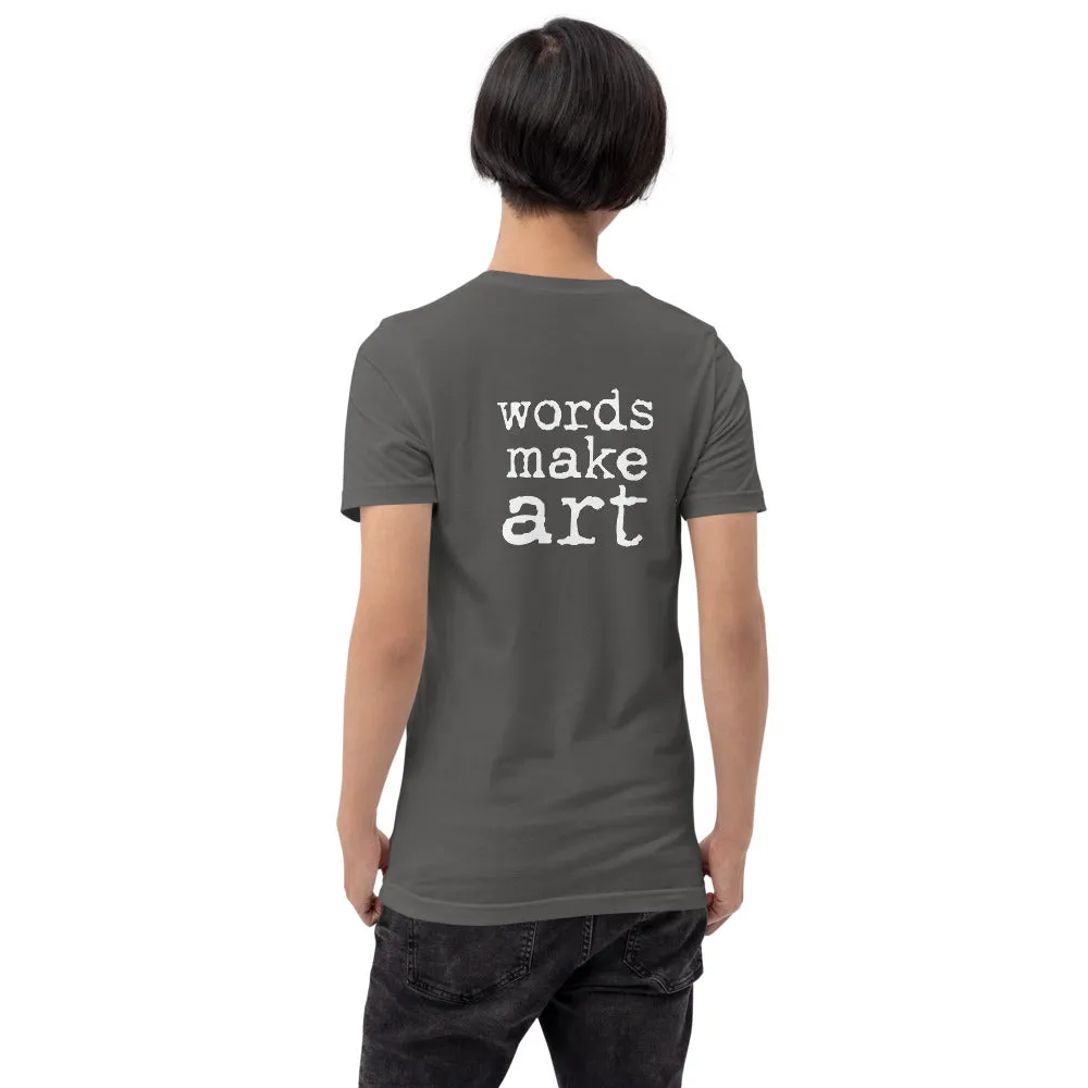 Words Make Art T-shirt - White