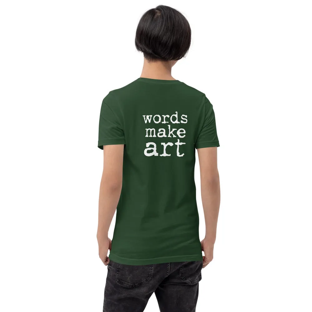 Words Make Art T-shirt - White